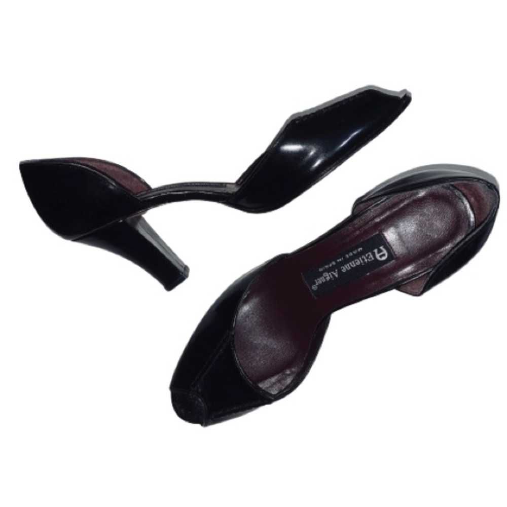 Etienne Aigner Black D’Orsay Kitten Heels Size 6.5